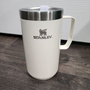 Stanley Stay Hot Camp Mug Durable Stainless Steel Insulated Glossy Cream 24 Oz